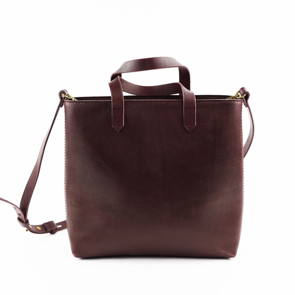 NWT MADEWELL The Zip-Top Transport Crossbody in Dark Burgundy - Picture 2 of 8